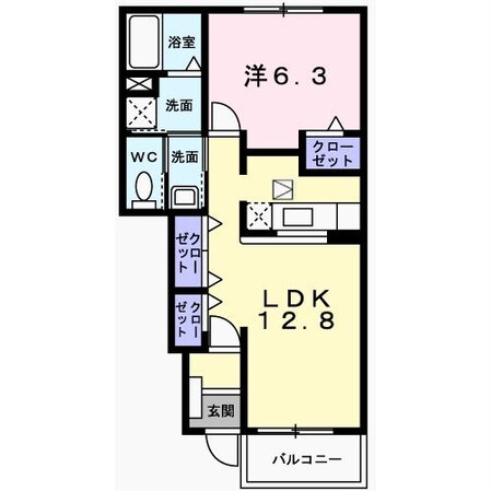 ハピネス　香呂の物件間取画像